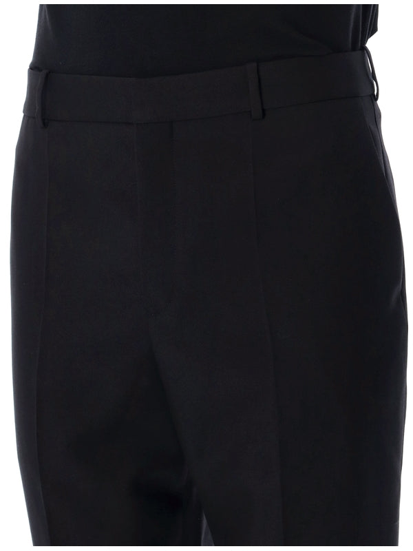 Black Wool Tailored Pants