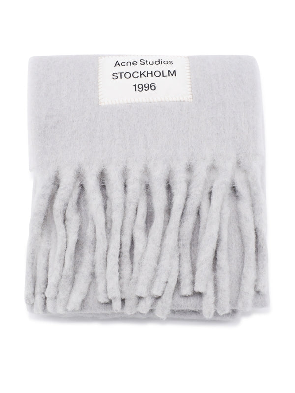 Acne Studios Grey Wool Mufflers