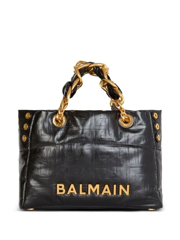 1945 Logo Leather Chain Tote
  Bag