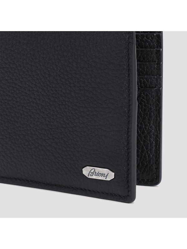 Logo Leather Bi-fold Wallet