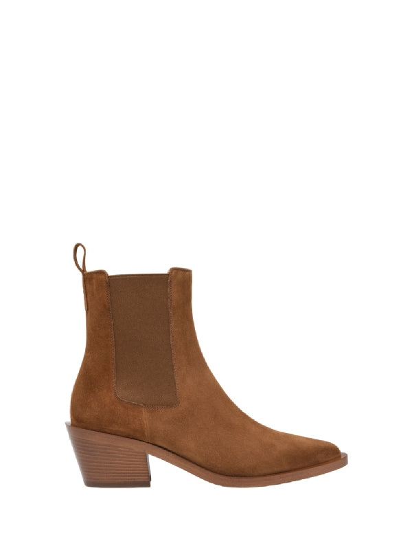 Suede Chelsea Boot Heels