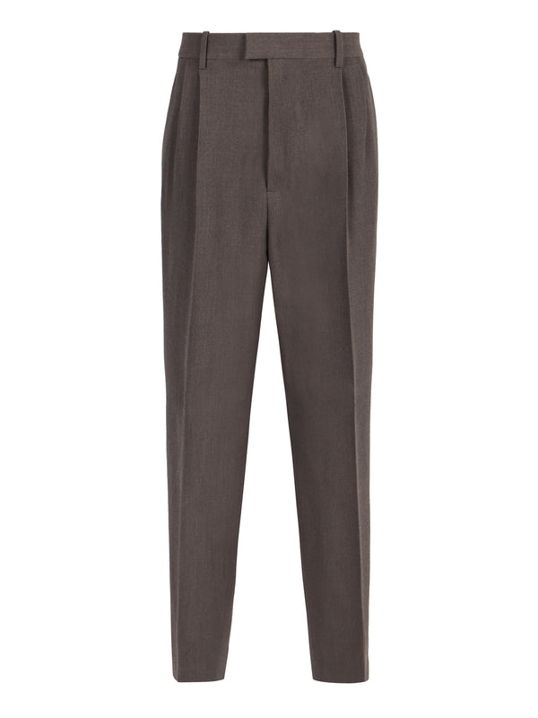 Wool Blend Stretch Pants