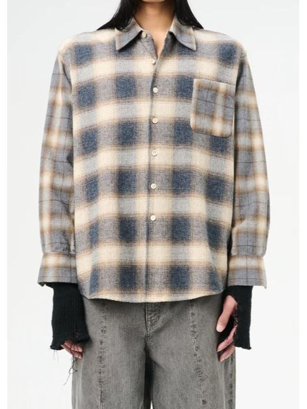 Above Check Cotton Shirt