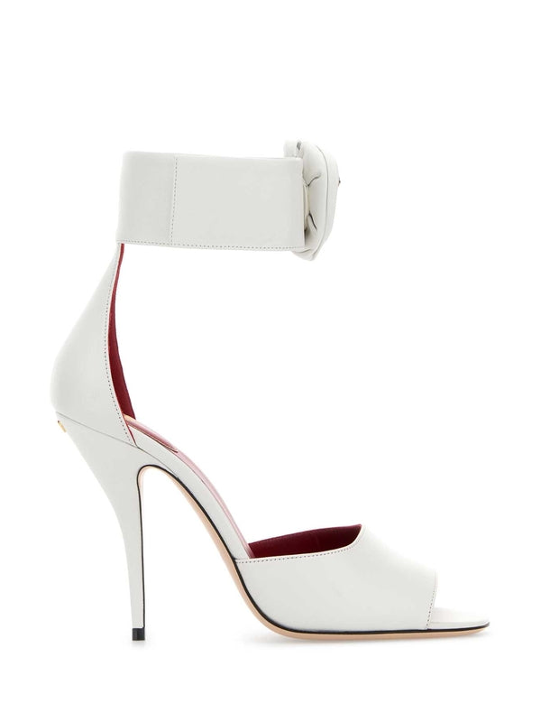 Valentino White Sandal Heels
