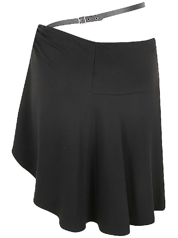 Strap Detail Drape Skirt