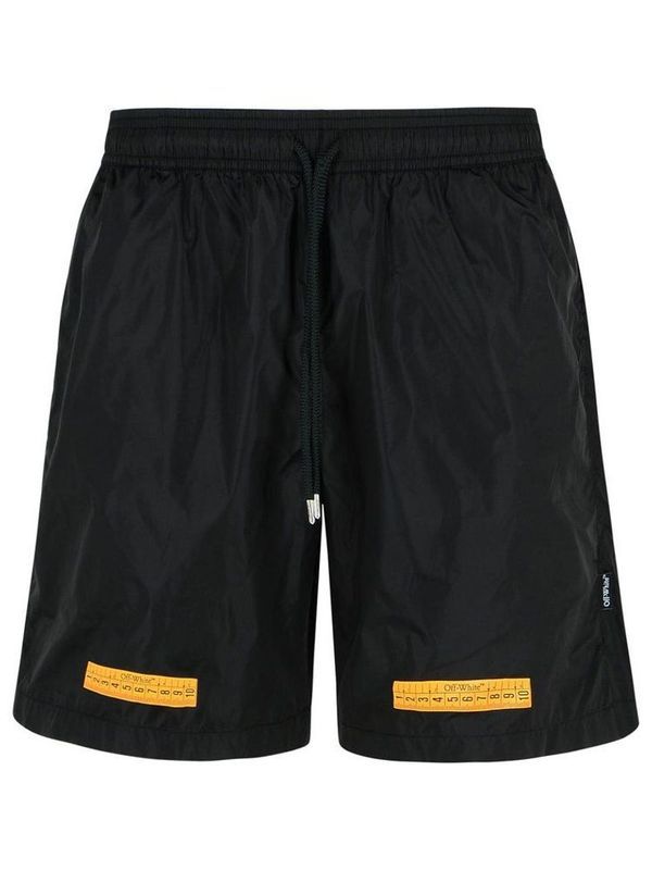 Tape Logo Printing Nylon Swim
  Shorts