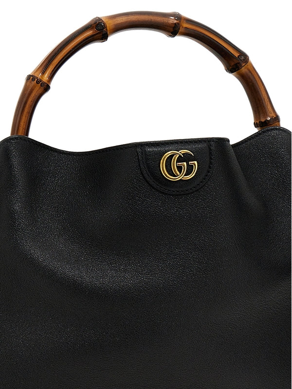 Gucci Diana Medium Black Tote Bags