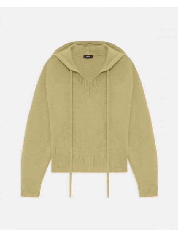 V-Neck Cashmere Hood