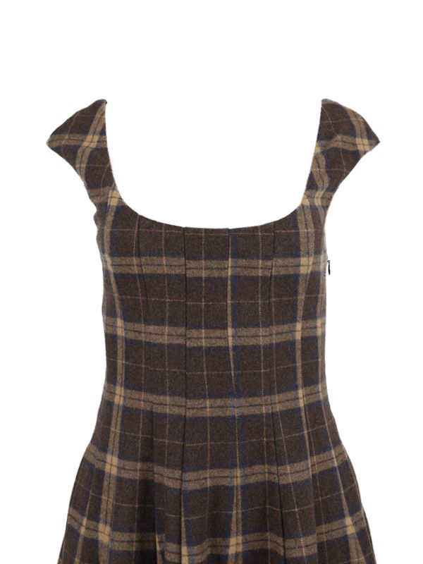 Leila Tartan Check Dress