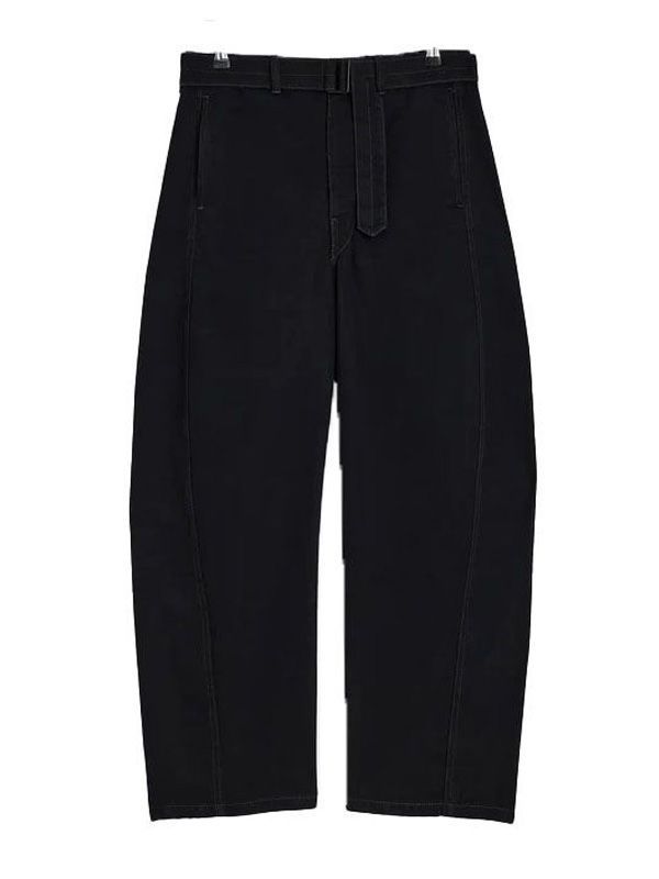 Twist Belt Denim Pants