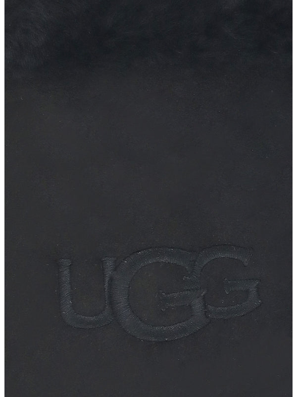 Ugg Black Leather Gloves