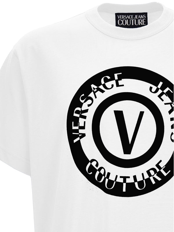 V Emblem Cotton Short Sleeve T-Shirt