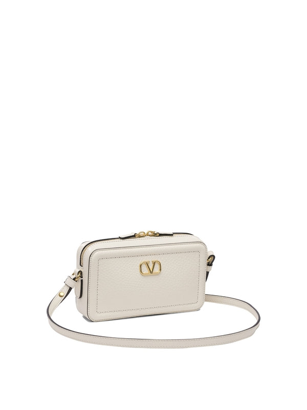 Alltime Metal Logo Leather Mini Shoulder Bag