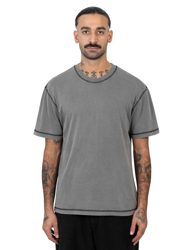 Gray Crewneck Short Sleeve T-shirt