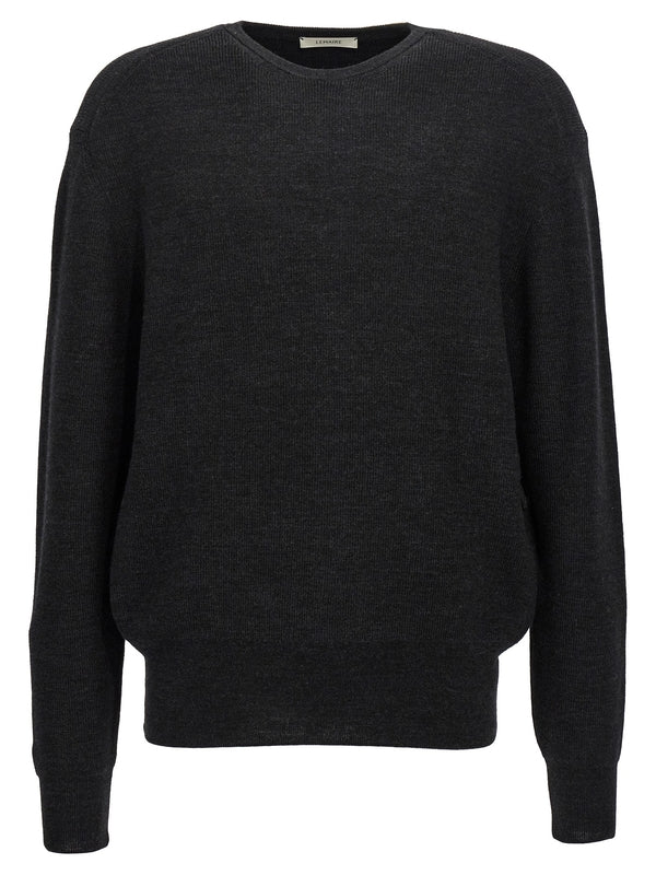 Crew Neck Wool Blend Knit