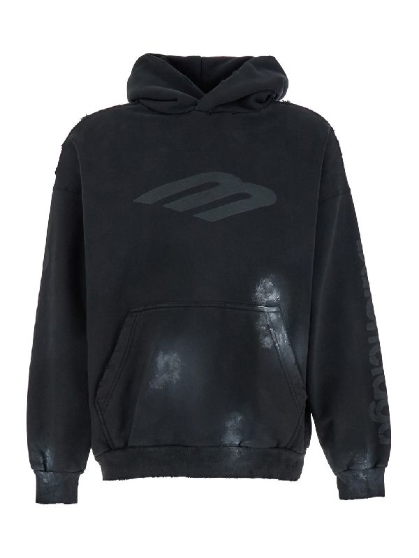 3B Logo Washing Cotton Hoodie