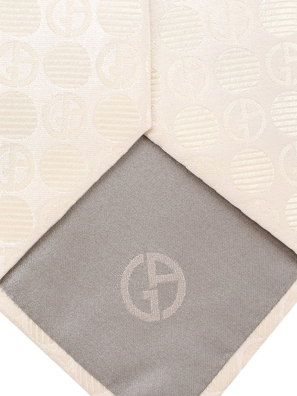 Logo Pattern Silk Tie