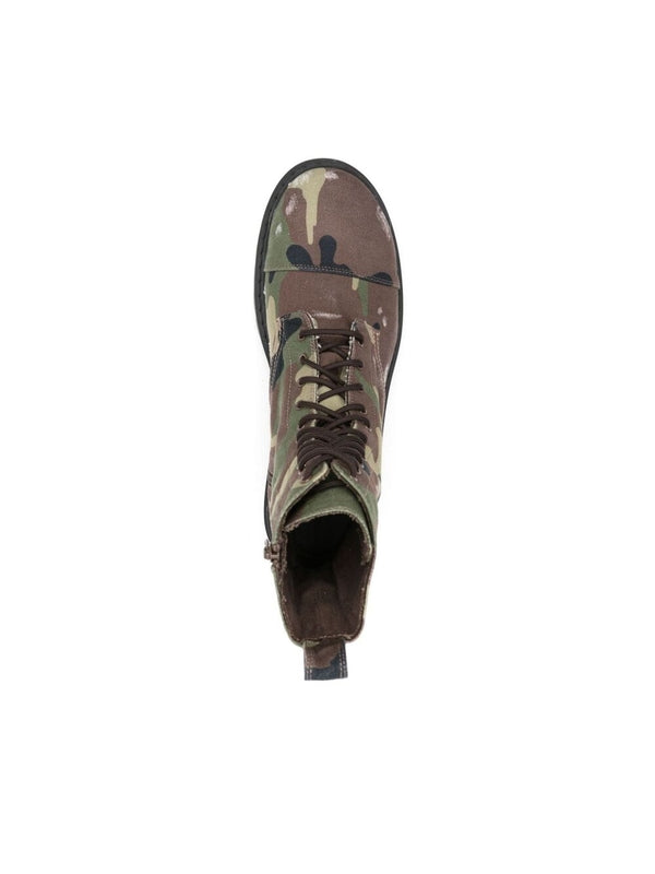 Strike Camouflage Lace-Up Boots