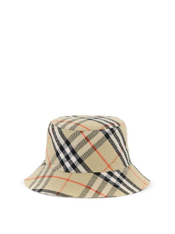 Check Cotton Blend Bucket Hat - Jente