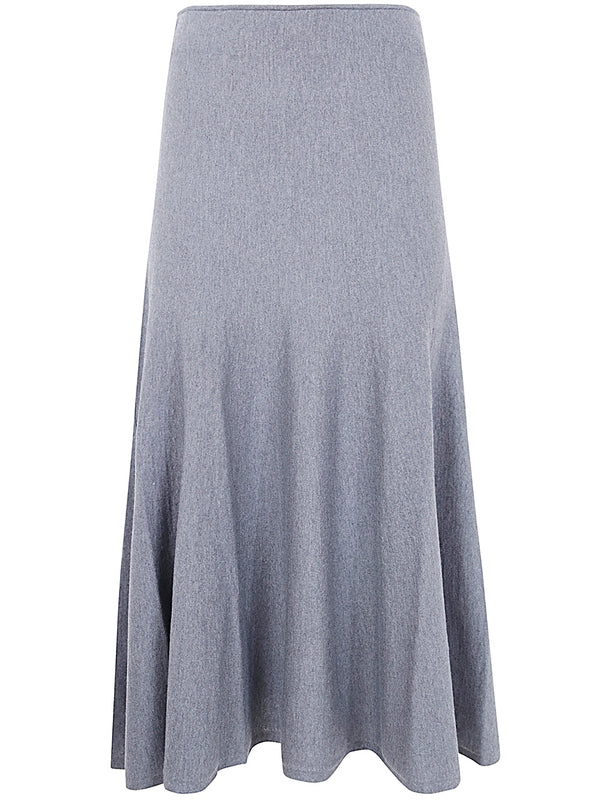 Mayu Flare Wool Skirt