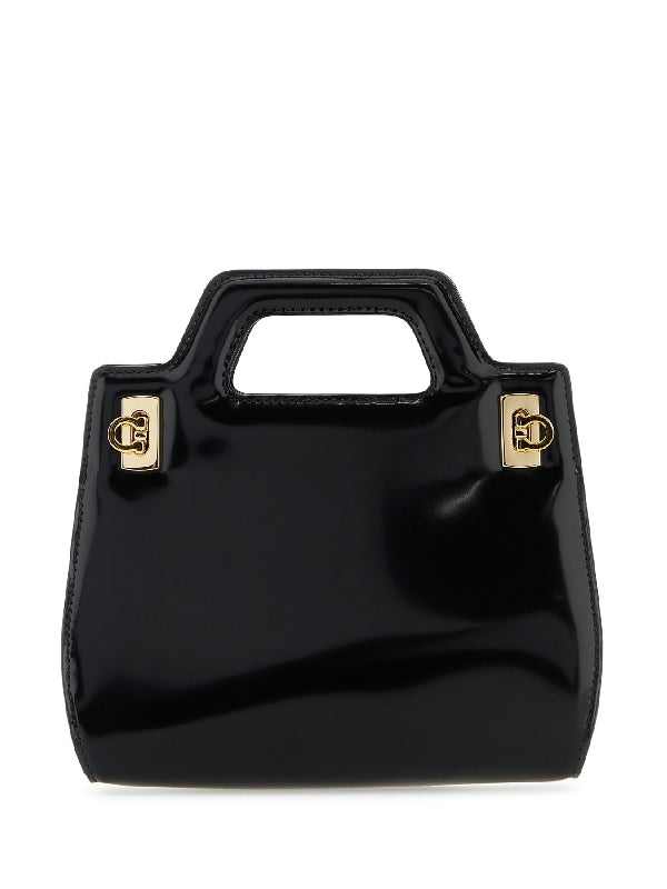 Wanda Gancini Leather Mini Tote Bag