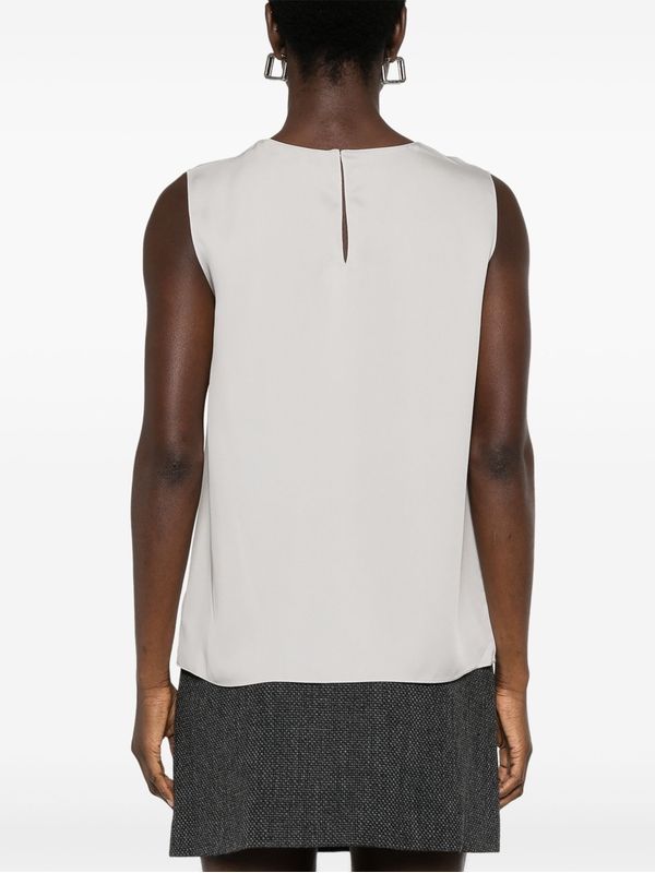 Silk Sleeveless Top