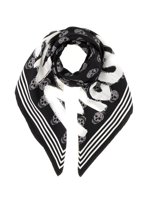 Alexander Mcqueen Black Other Fabric Mufflers