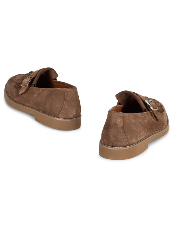 Tassel Decorated Suede Loafers