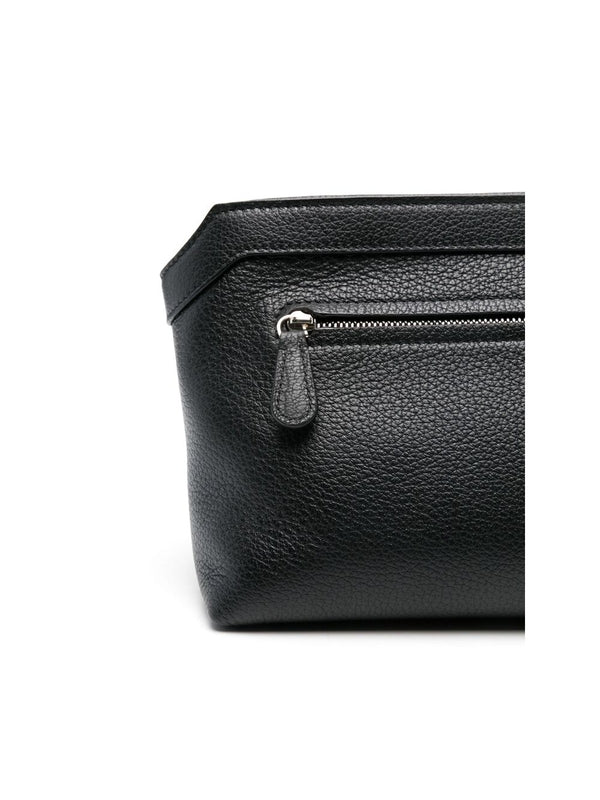 Terrasse Grain Leather Clutch
  Bag