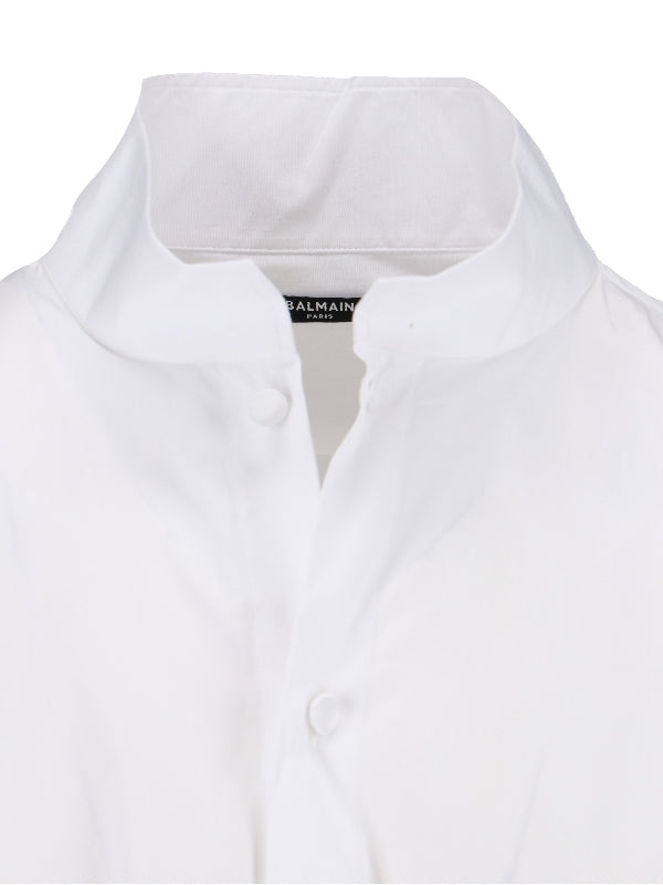 White Cotton Poplin Shirt