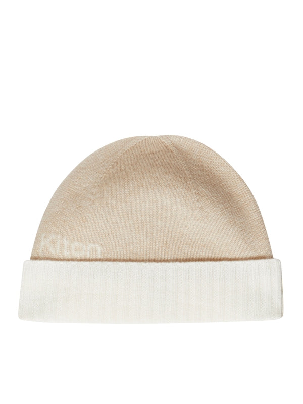 Cashmere Logo Turn-Up Beanie