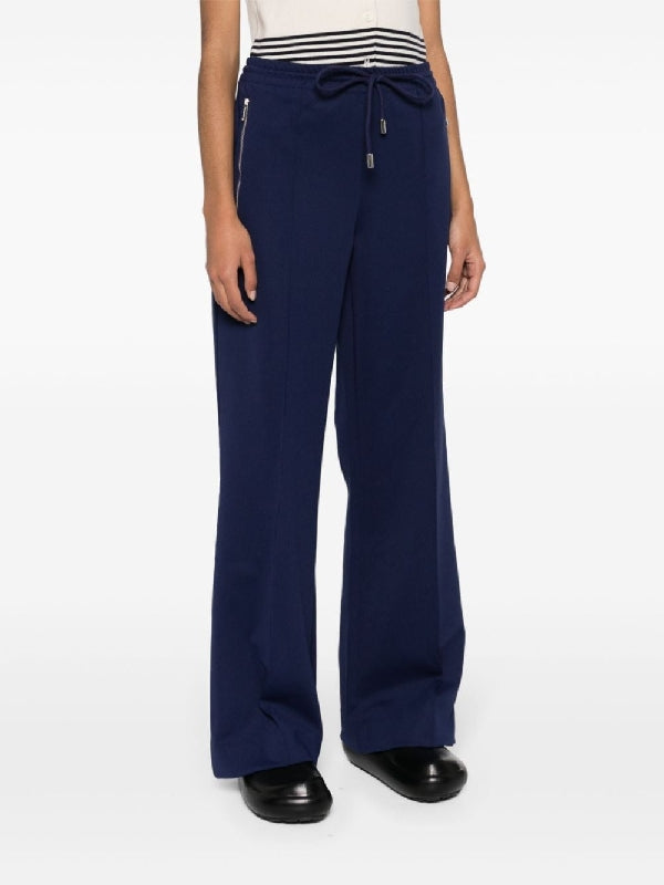 Zipper Pocket Bootcut Track Pants