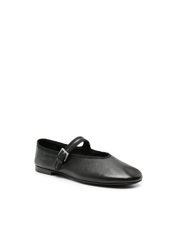 Ava Leather Flat Shoes