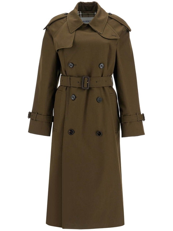 Belt Cotton Double Trench Coat