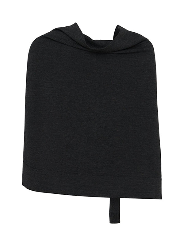 Trompe l'oeil wool scarf