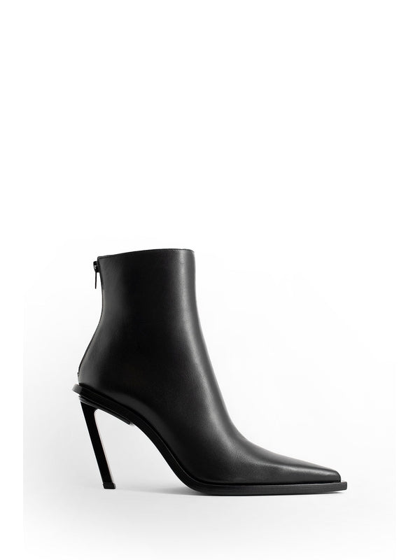 Anic Leather Ankle Boots Heel