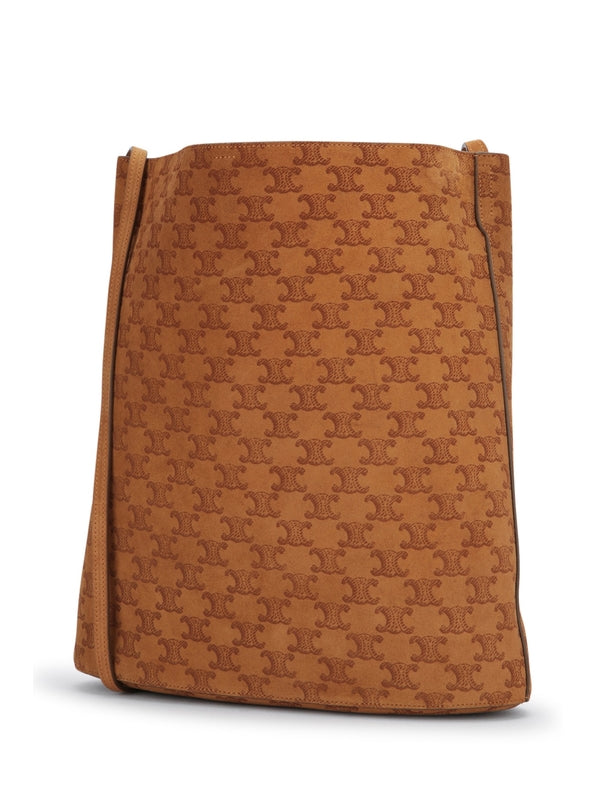 Triomphe Suede Cross Bag