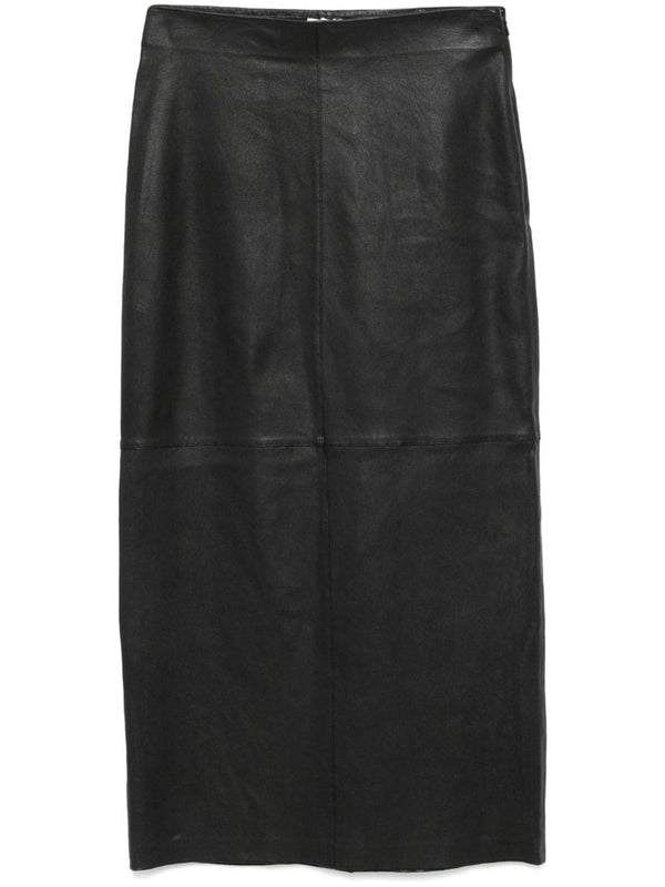 Black Leather Skirt