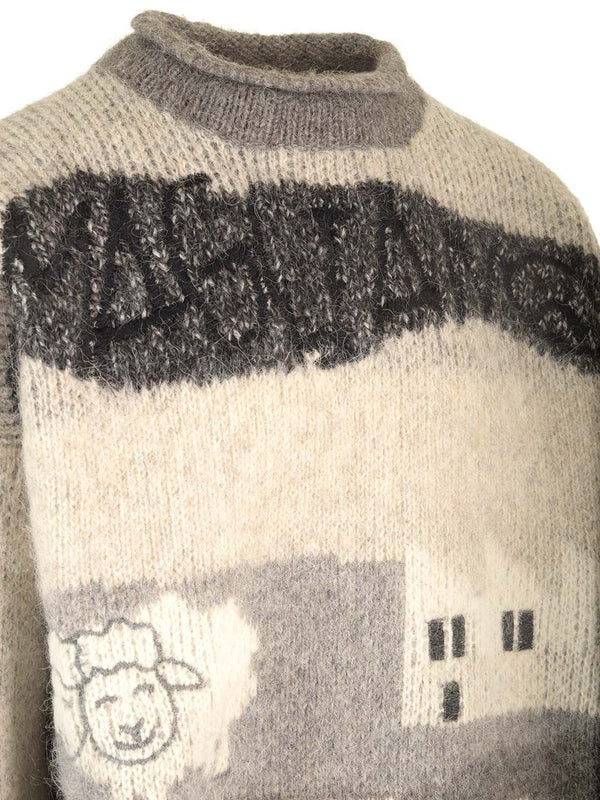 Graphic Jacquard Wool Knit