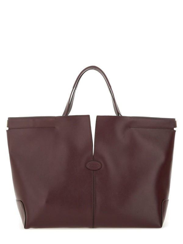 Tod'S Purple Tote Bags