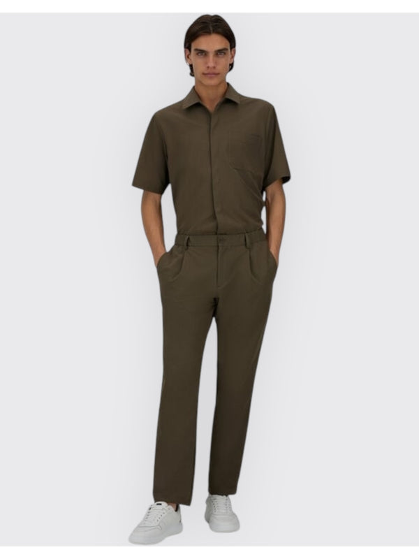 Pin-Tuck Detail Pants