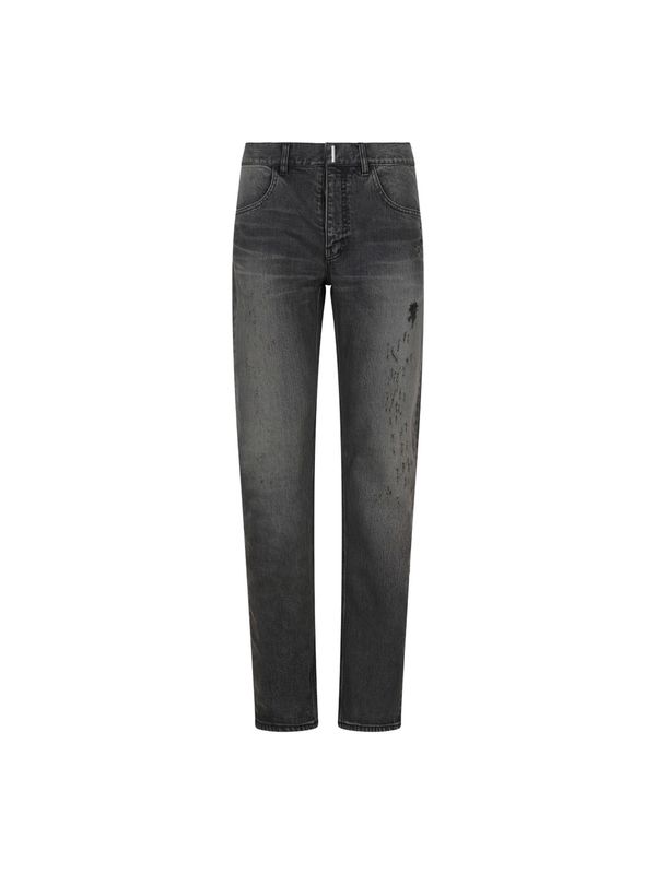 Washing Straight Denim Pants