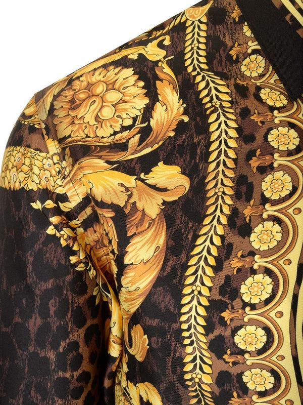 Wild Barocco Illusion Silk Shirt