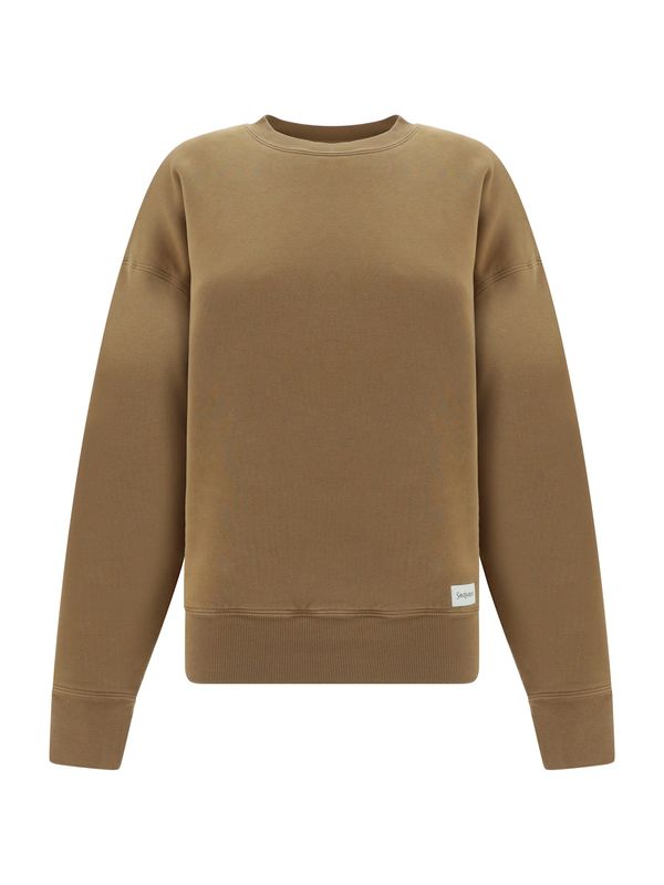 Beige Cotton Sweatshirt