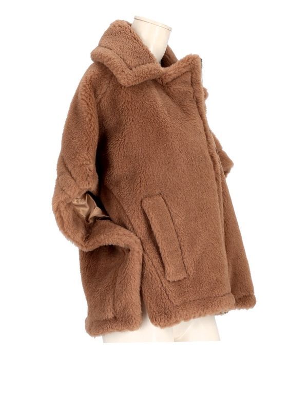 Teddy Shearling Zip-Up Jacket