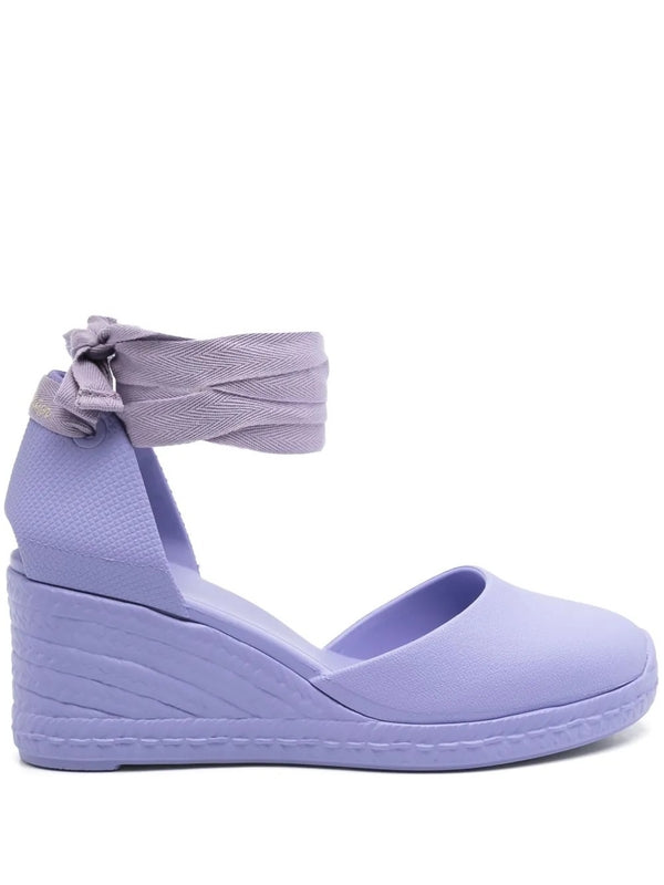 Castaner Purple Wedge Sandals