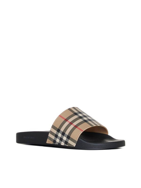 Burberry Beige Slides