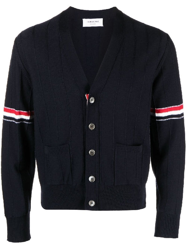 RWB Stripe Wool Cardigan