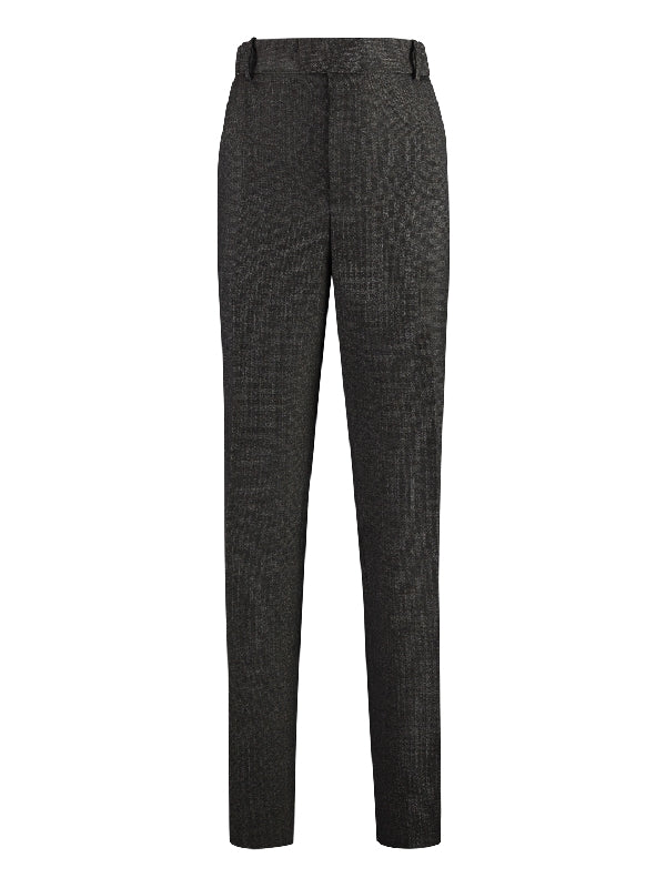 Wool Straight Pants