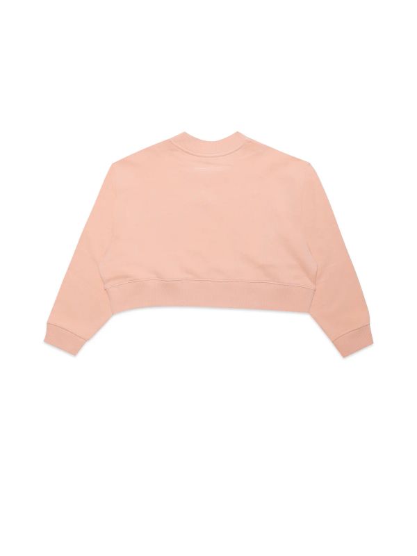 Number Logo Crop Sweatshirt